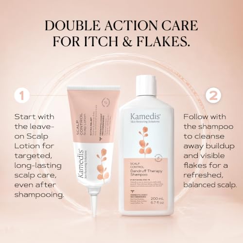 KAMEDIS Scalp Moisturizer Lotion For Dry, Itchy, Dandruff, Flaky & Sensitive Scalp. Over-Night Mask Treatment Botanicals-Based. Parabens Free. 3.38 Fl Oz. 1 Scalp Lotion