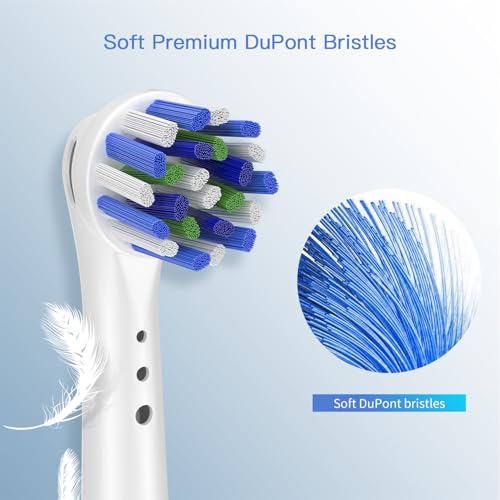 Replacement Toothbrush Heads for Oral B Braun, 16 Pack Electric Toothbrush Heads, Precision Clean Brush Heads Refill Compatible with Oral-B 7000/Pro 1000/9600/5000/3000/8000 (16pack) 16 Count (Pack of 1)