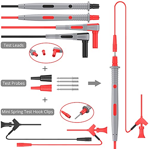 Proster Multi Test Leads Kit - Electrical Multimeter Test Lead Probes Test Leads 21pcs