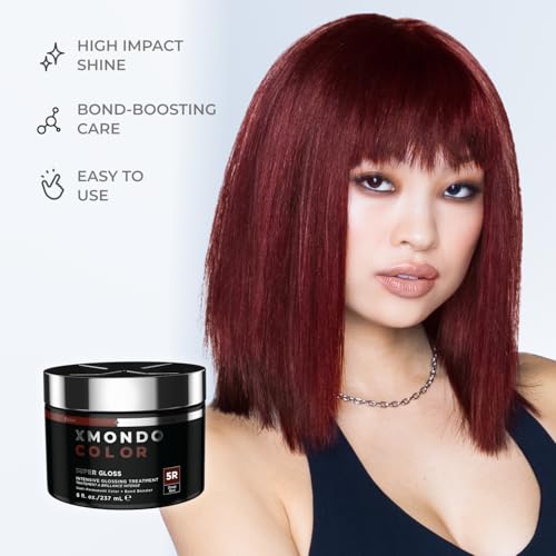 XMONDO Color Depositing Mask & Glossing Treatment, Deep Red, 8 Fl Oz