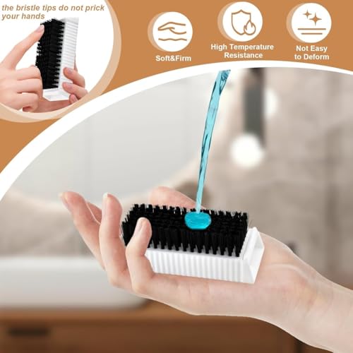 2PCS Nail Brush Surgical Scrub Brushes Two-Sided Stiff Hand and Nail Brush Non-Disposable Sterile Hand Scrubber with Nail Cleaner Hand and Nail Cleaning Brush Fingernail Brushes Nail Scrub Brushes