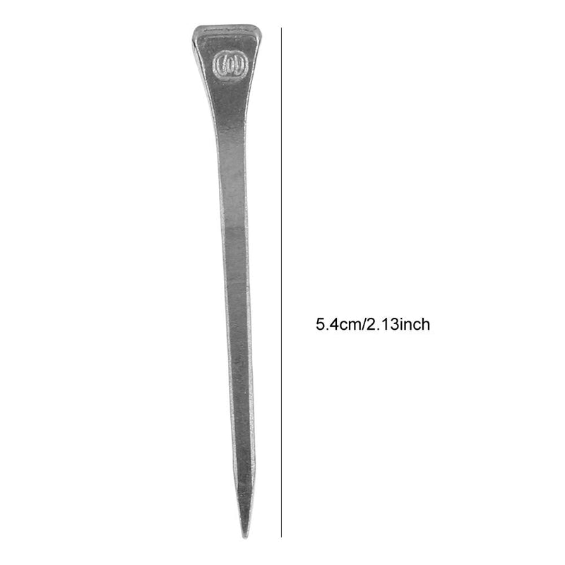 250 PCS E6 Horseshoe Nails, 2 Inches Stainless Steel Horseshoe Nail, Easy Carry Hoof Peg Securing Firmly Horse Tool Accessory for Horse Training - BeesActive Australia