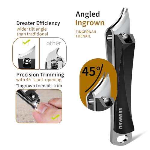 EBEWANLI Ingrown Toenail Removal Kit, 6-Piece Black-6pcs