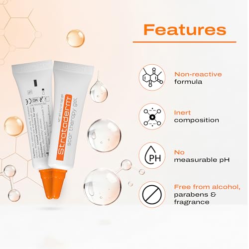 Strataderm Scar Therapy Gel for Surgery, Burns & Acne Scars 5g (0.17oz) 0.17 Ounce (Pack of 1)
