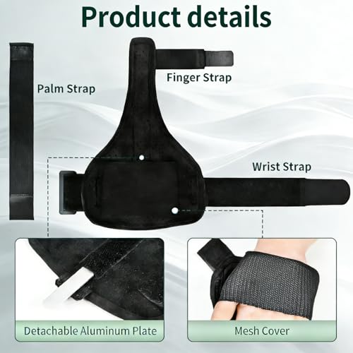Pinky Finger Splint, Little Finger Support Brace for Metacarpal Fracture, Trigger Finger & Tendonitis, Adjustable Breathable Hand Brace for Pain Relief, Fits Left & Right Hand