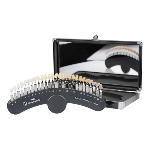 27 Colors Shade Guide Mirror Bleaching Shade Chart Color Contrast for Home Beauty Salon Use