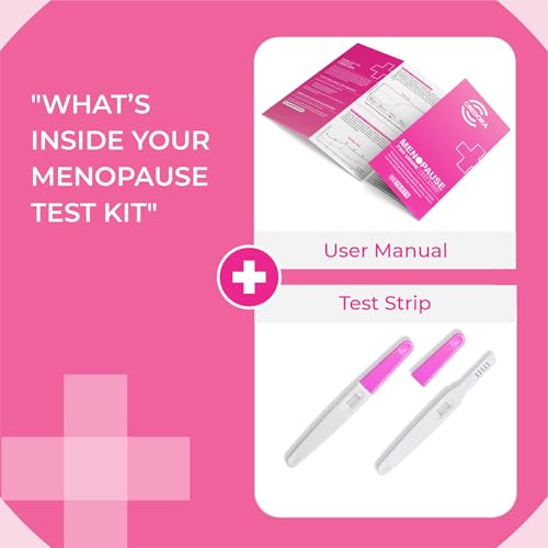 Menopause Test Strips at Home (5 Pack) Results in 3 Minutes - FSH Menopause Stage Indicator | Perimenopause Test Strips Help You Determine Your Menopause Levels