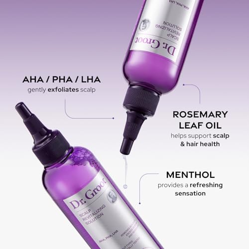 Dr. Groot Scalp Exfoliating Detox Water for Hair Loss, Korean Hair Care, AHA to remove Sebum, Purify Scalp, Menthol Refreshing, Scalp Revitalizing Solution