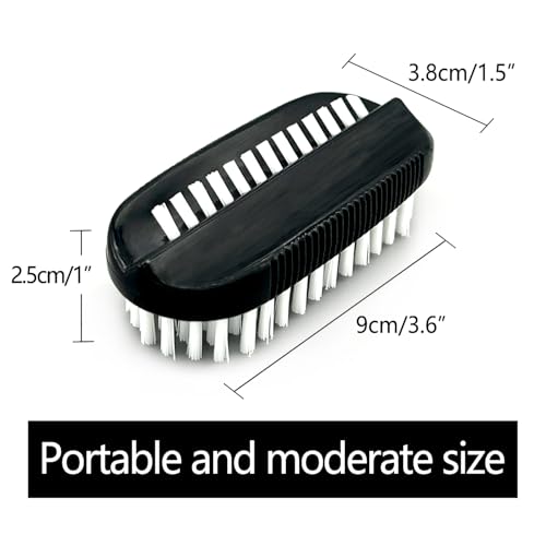 Nail Brush for Cleaning Fingernails Two Sided Hand Fingernail Scrub Brush Soft Stiff Bristles Nail Scrubber Brushes for men women kids,4 PCS