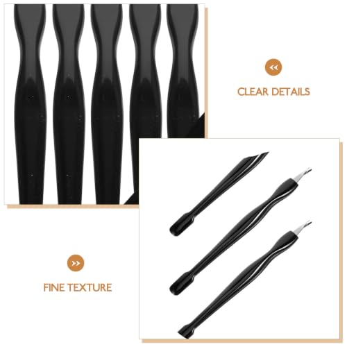 MERRYHAPY 10 pcs Stainless Steel Cuticle Pusher Nail Cuticle Remover Tool Dead Skin Remover Nail Pusher Tool for Cleaning Manicure Supplies Home and Salon Use