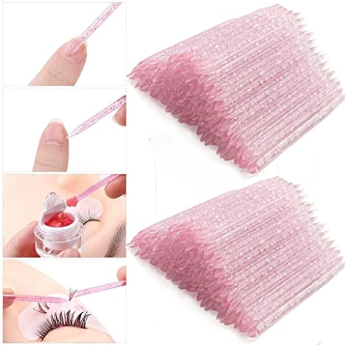 200 PCS Disposable Nail Stick Cuticle Pusher bulk Nail Care Sticks Cuticle Manicure and Pedicure Stick for Fingernail Cleaning Cuticle Stick (Pink) PINK-200 PCS
