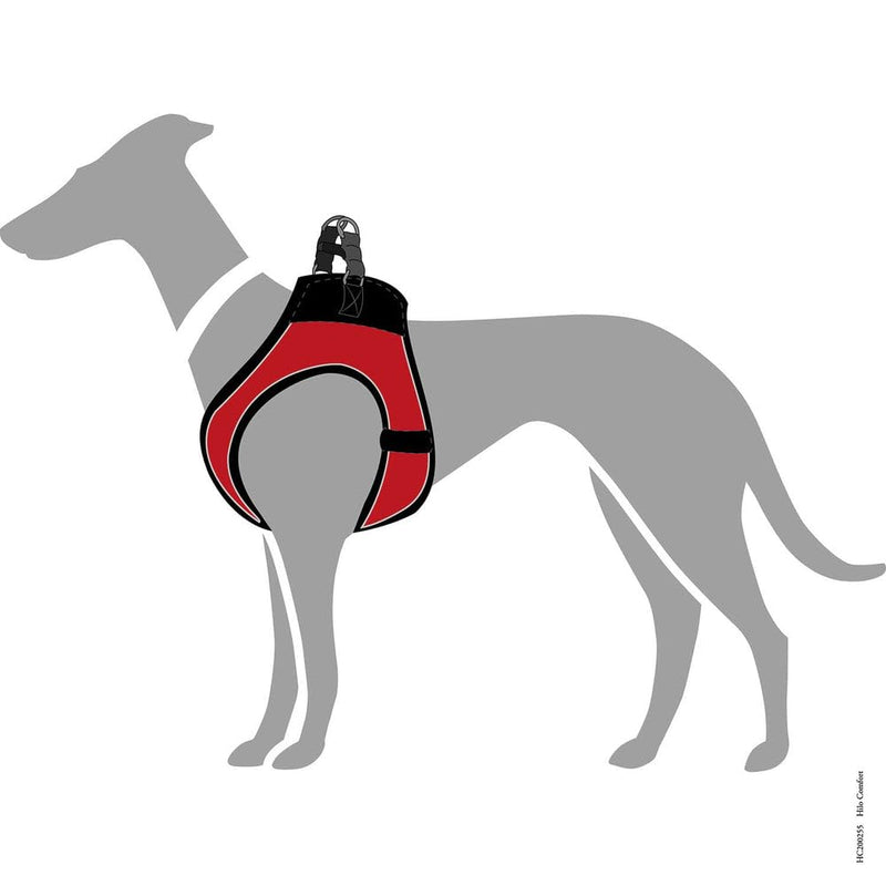 HUNTER HILO COMFORT harness for small dogs with mesh material and reflective elements, brown, S