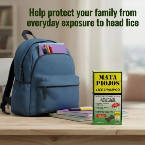 Mata Piojos Lice Shampoo, Maximum Strength Treatment, 2-Pack