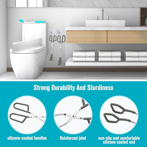 Toilet Aids for Wiping Bottom 3 Pack Self Wipe Assist Long Short Handle,Butt Wiper Tool with Boxes for Garage Storage,Daily Living Toilet Tissue aids for Women,Men,Disability and Elderly