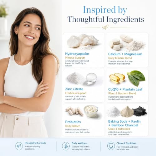 Remineralizing Tooth Powder Nano hydroxyapatite Tooth Powder Lemon Mint