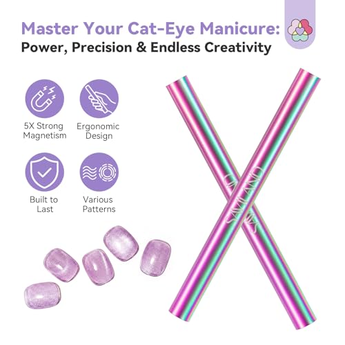 SAVILAND Ultra-Strong Cat Eye Magnet Holographic Nail Magnet Stick 1-Cat Eye