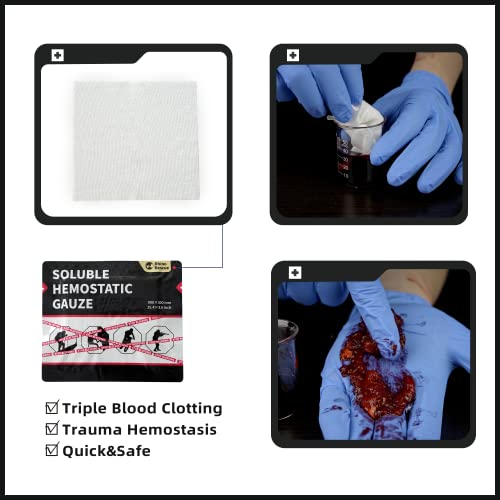 RHINO RESCUE Hemostatic Gauze Dressing 4"*35"(3ft) for Combat (2 Count) 2 Count