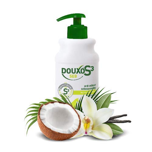 Douxo S3 SEB Antidandruff Antiodour Oily Skin Dog and Cat Shampoo - Hypoallergenic Fragrance - Glossy Coat Results - Veterinary Recommended and Clinically Proven - Safe Skincare Selection - 200ml Seb Anti-dandruff Dog and Cat Shampoo - PawsPlanet Australia