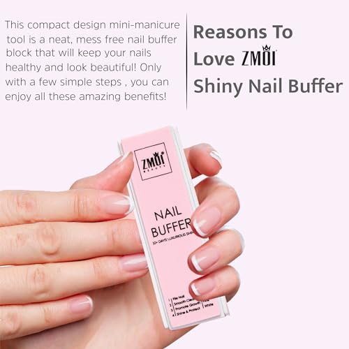 Pro Nail Buffer Block Luxurious Shine 2 Pack + 24 Pieces Toe Separators Set - Premium Pedicure Tool Kit