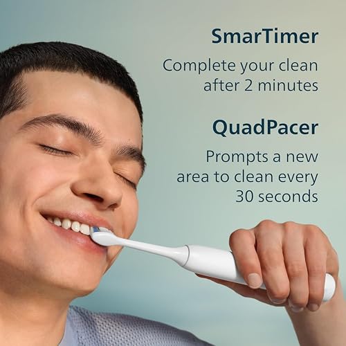 Philips Sonicare DailyClean 1100 Rechargeable Electric Power Toothbrush, White, HX3411/04