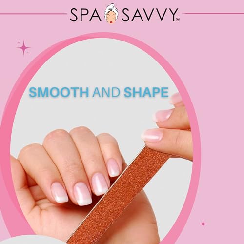 Nail File Set, 30 Count, Double Sided 6 Inch Emery Board Nail Files, Pedicure and Manicure Tools 30 Count (long)