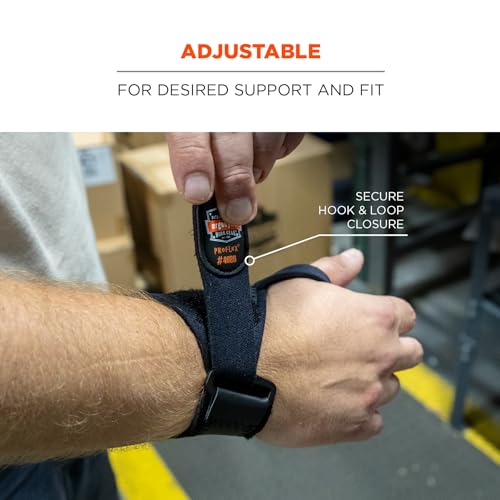 Ergodyne ProFlex 4020 Right Wrist Support, Black, Large/X-Large L/XL