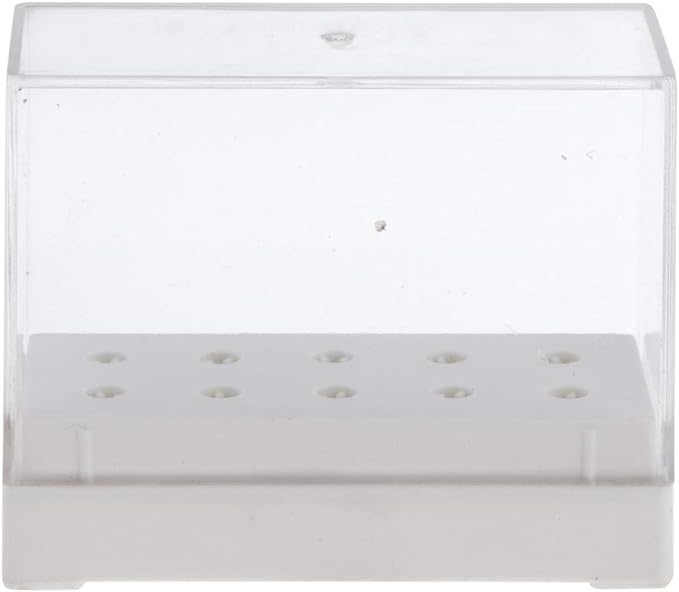 Milageto Nail Drill Bit Holder Drill Bit Stand for Nail Machine Display Organizer Available in 2 Colors - White - BeesActive Australia