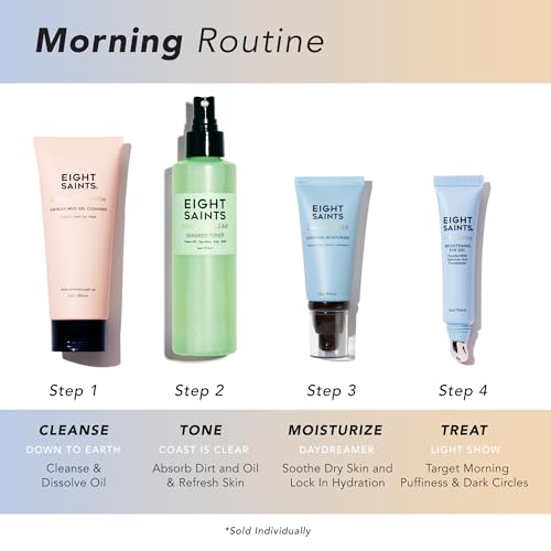 Eight Saints Daydreamer Soothing Anti Aging Face Moisturizer, Fast Absorbing Oil Free Face Lotion With Hyaluronic Acid & Vitamin E, and Sunflower Oil, Hydrating Daily Facial Moisturizer, 2 Ounces