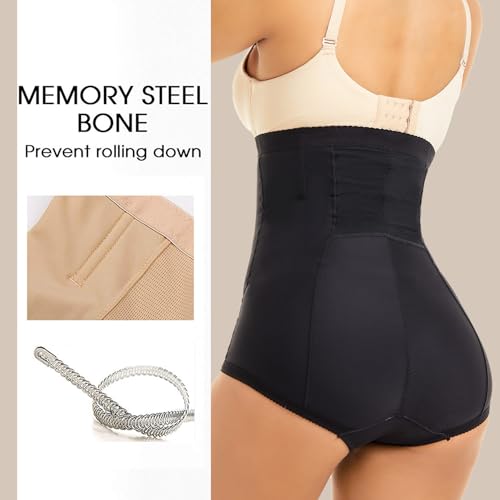 MOVWIN Postpartum Belly Wrap C Section Panties Belly Band Abdominal Compression Corset Girdle Shorts with Zipper XX-Large Beige