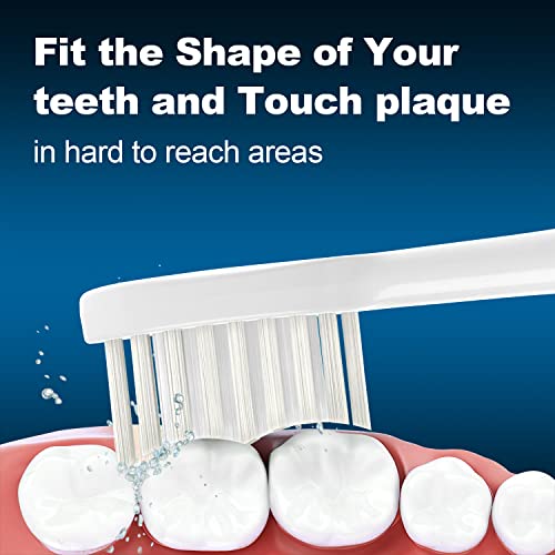 Replacement Toothbrush Heads for TAO Clean Electric Toothbrush White