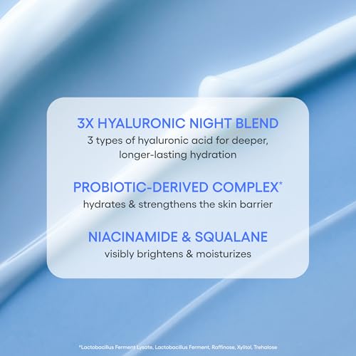 Water Sleeping Mask: Hydrating Korean Overnight Face Mask with Hyaluronic Acid Blend & Niacinamide, for Deep Hydration, Glowing Skin & Barrier Support | Korean Skin Care 2.4 Ounce (Pack of 1)