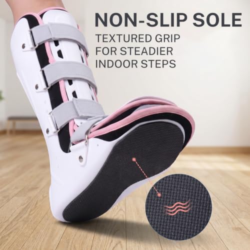 Medical Boots, Grade Fracture Boot,Ankle Sprain Braces, Walking Boots, Adjustable Splints, Secure Support for Broken Foot or Ankle Injuries(Left Foot)