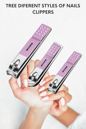 Generic 16 in 1 Manicure Kit Stainless Steel Manicure Pedicure Set Professional Travel Manicure Set Nail Clipper Set (Purple) Purple