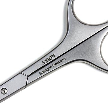 Made In Germany, Solingen Axion Concord Shape Eyebrow Scissors/Prep Tip Warping, Ultra Fine Point, Classic Smoke Finish # slg008985fba -  Australia