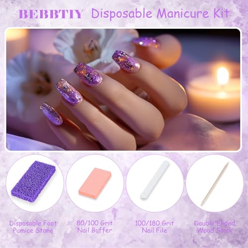 4 in 1 Disposable Pedicure Manicure Kit Sets (Pack of 20, Count, 20.0) pack of 20