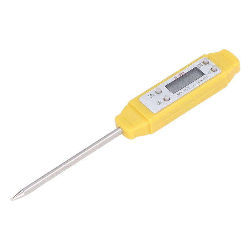 Akozon Digital Food Thermometer Automatic Calibration Pen High Accuracy Electronic Pocket Thermometer Yellow Home and Family Appliance and Decor - BeesActive Australia
