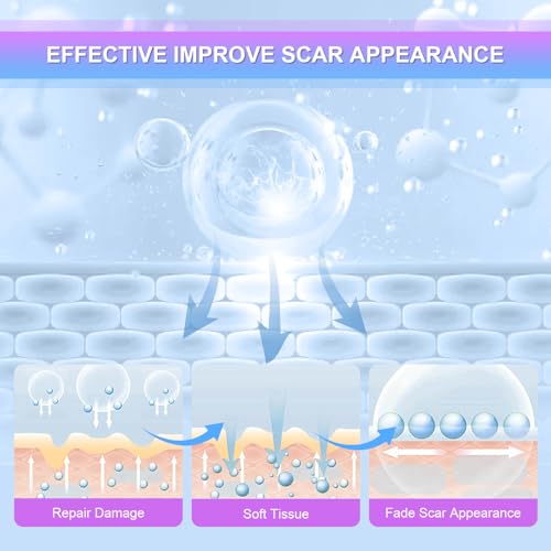 Silicone Scar Cream Scar Gel - Advanced Scar Treatment Keloid Bump Removal for Surgical Scars, C-Section, Injury, Stretch Marks, Acne, Burns, Keloids, Old & New Scars, 1.23Oz (35g) White