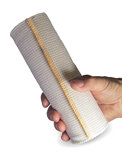 Neutripure Elastic Stretch Body Wrap - Bandage with Velco - 8 Inch Wide Jumbo Roll for Stomach 8 Inch (Pack of 1)