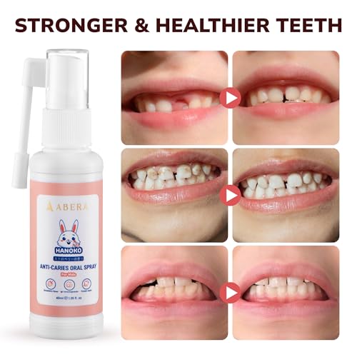 Abera Anti-Caries Kids Oral Spray, Fluoride Free Toddler Toothpaste Helper for Cavity Repair and Fresh Breath, 360 Degree Rotating Spout Easy to Use for Newborn to Preschooler, 1.35 fl Oz, Pack of 2 B. Recommended Combo
