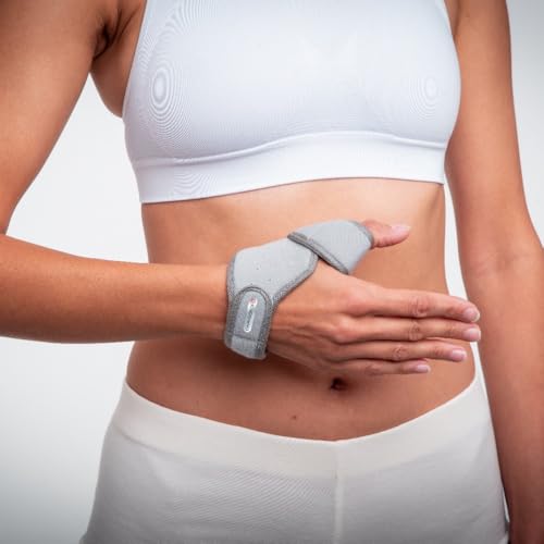 Chrisofix Thumb Orthosis, Skier's Thumb, Crafted to Provide Efficient Immobilization, Flexible, Light, Perforated, X-Ray Transparent, Large, Left