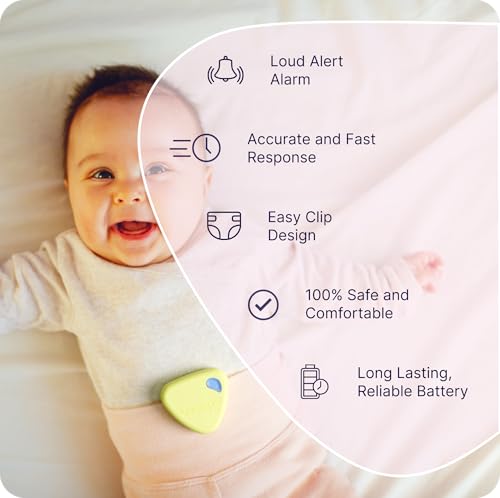 Baby Movement Monitor - Sleep Monitor with Gentle Vibration Alerts Yellow