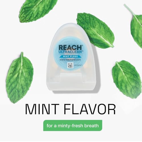 REACH Ultraclean Dental Floss, Oral Care, Mint-Flavored, 1 Count (Pack of 7) 89.89 Foot (Pack of 7)