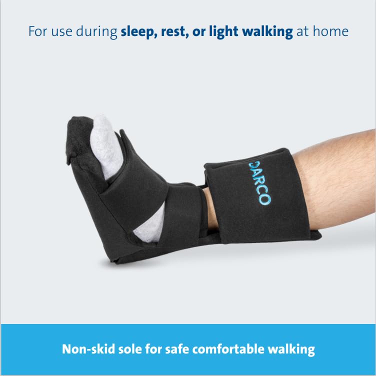 Darco Night Splint Wedge Black For Plantar Fasciitis and Achilles Tendonitis L4396 (Small NW1B) Small NW1B