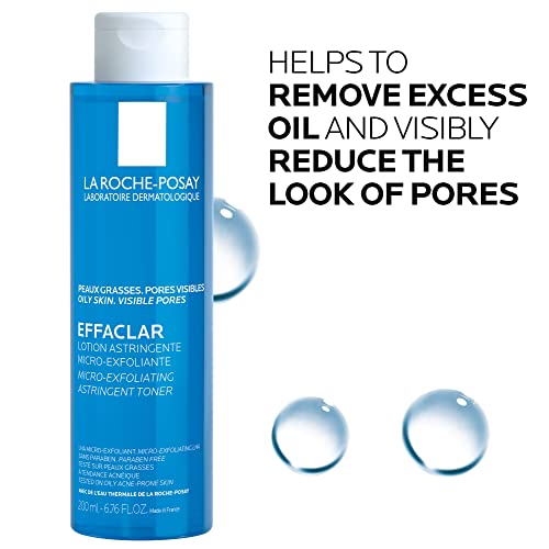 La Roche-Posay Effaclar Astringent Face Toner for Oily Skin, 6.76oz