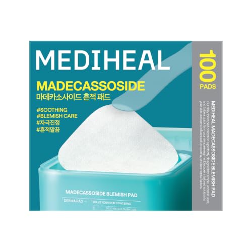 MEDIHEAL Madecassoside Blemish Care Toner Pad 100 Count (Pack of 1)