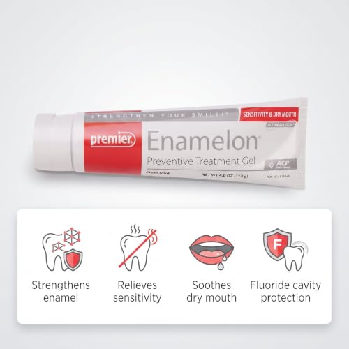 Premier 9007285 Enamelon Preventive Treatment Gel, Clean Mint Flavor, 4 oz. Volume