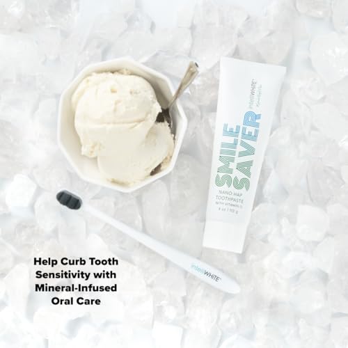 Smile Saver Hydroxyapatite (HAP) & Vitamin D Fluoride-Free Concentrated Toothpaste with Xylitol; Helps Deposit Minerals to Tooth Surface 4 Fl Oz (Pack of 1)