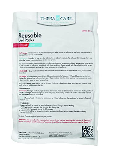 TheraCare Soft-Touch Reusable Hot & Cold Gel Packs, 2 Pack