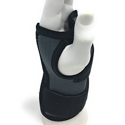 Champion Wrist Splint, Universal Fit, Maximum Support, Airmesh Fabric, Black, Medium (Left Hand) Medium (Left Hand)