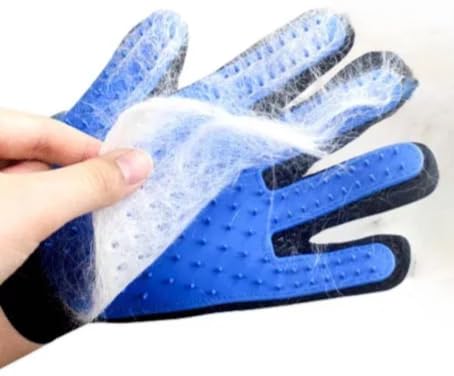 Pet Grooming Kit, 5-Piece Set, Purple and Blue, Includes Self-Cleaning Slicker Brush, Nail Clippers, Grooming Glove, Dematting Comb, Steel Comb - BeesActive Australia